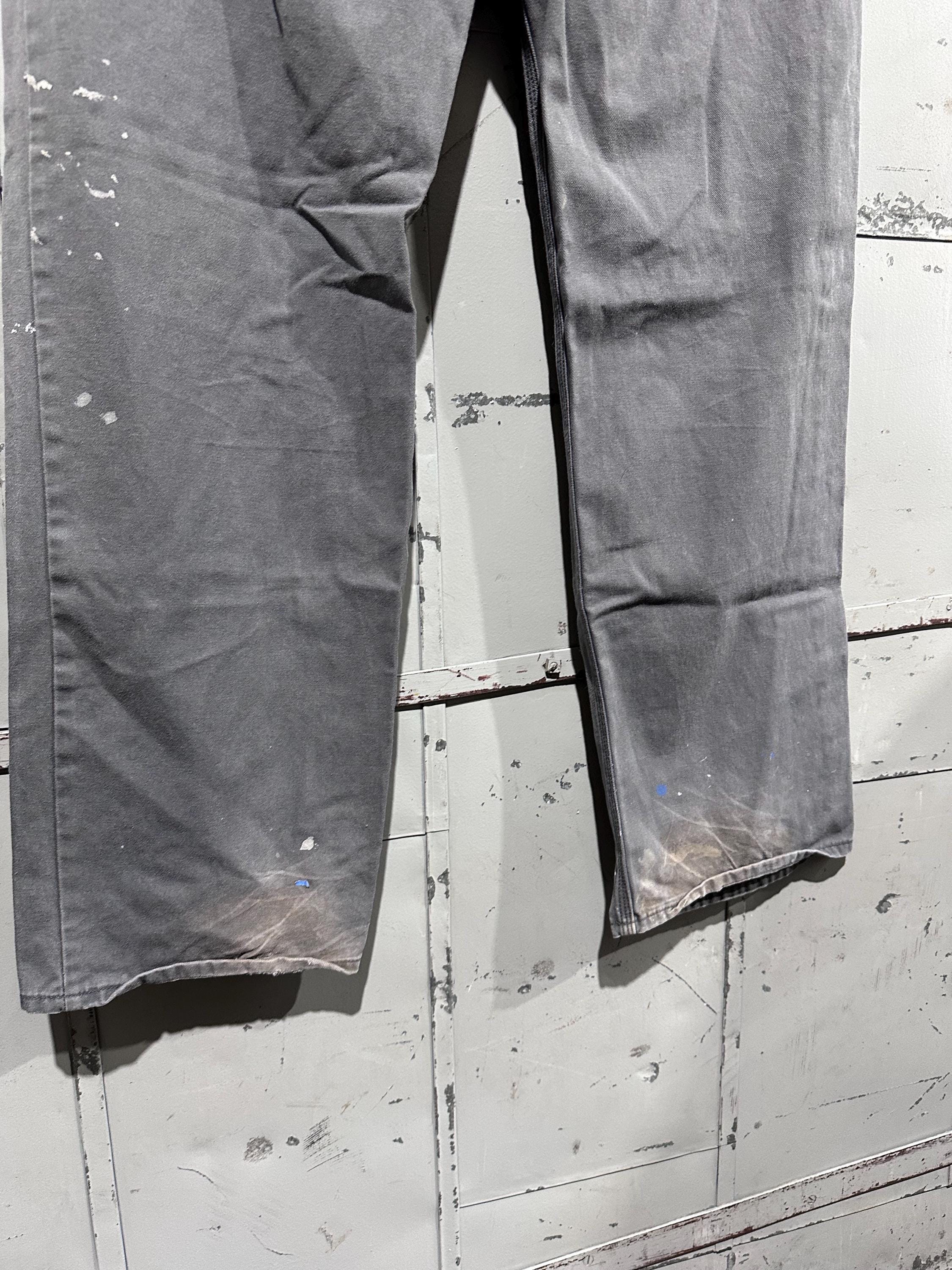 Vintage Gap Workwear Gray Utility Painter Paint Splattered Cotton
