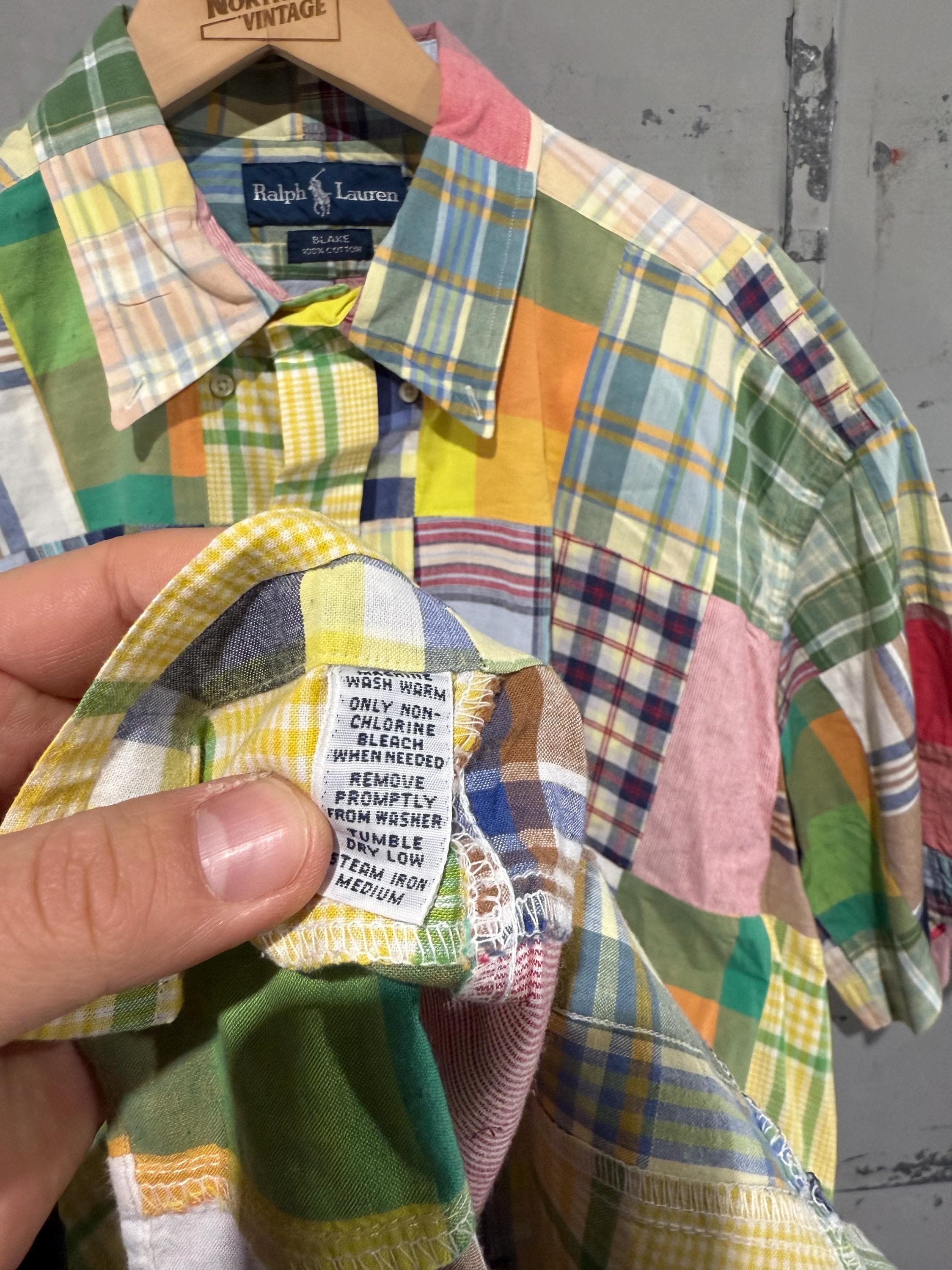 新品 POLO RALPH LAUREN 00s patch work s/s 2000s Polo Ralph Lauren Patchwork T-shirt