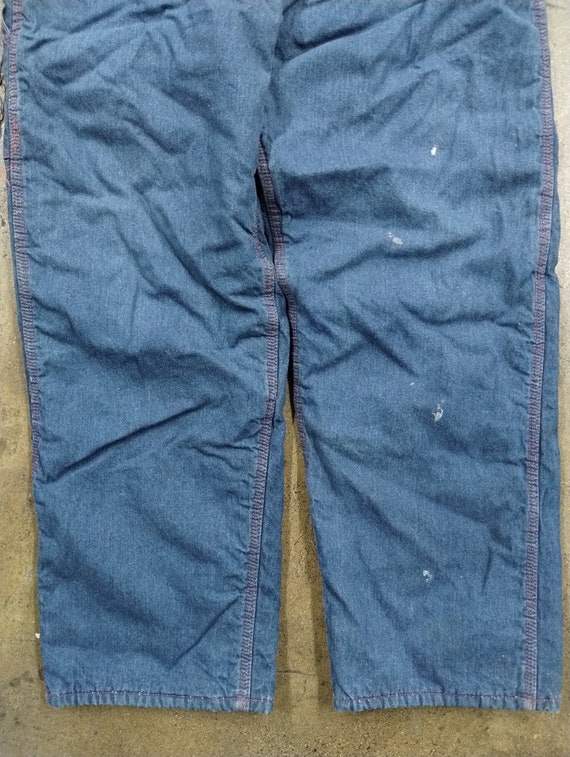 36x29 70s Montgomery Ward Quilted Liner Jeans Pan… - image 9