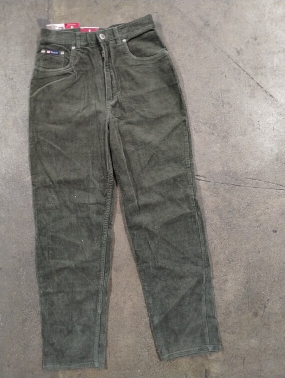 27x28 90s Route 66 Olive Corduroy Pants Loose Fit Cowboy