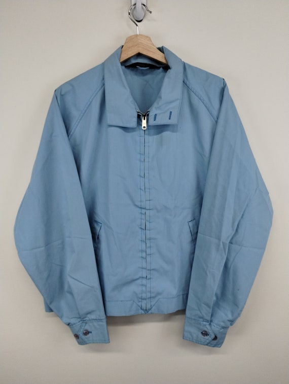 XL 70’s Sear's Drizzler Harrington Blue Jacket 197