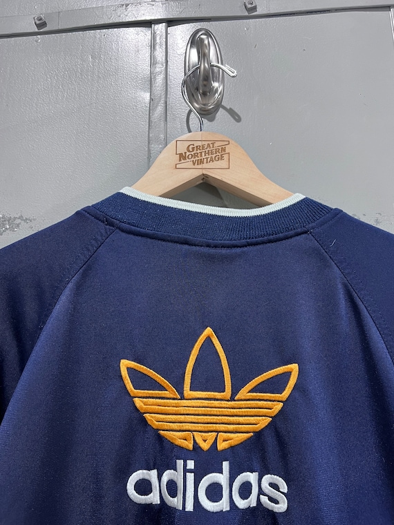 トップス vintage made in USA adidas track jersey Vintage Adidas Running Jersey Shirt Trakcsuit Tracktop Made