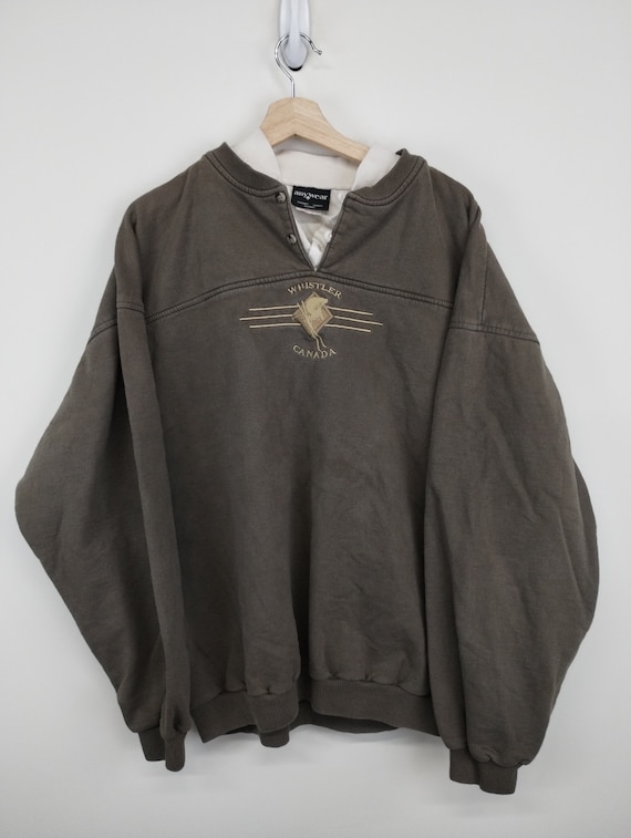 XL 90’s Whistler Canada Brown Crewneck Sweatshirt 