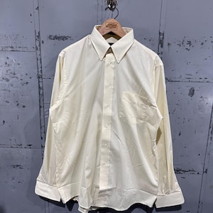 80's dress shirts Vintage 1980s Men's Blue Button-Up Shirt, Large