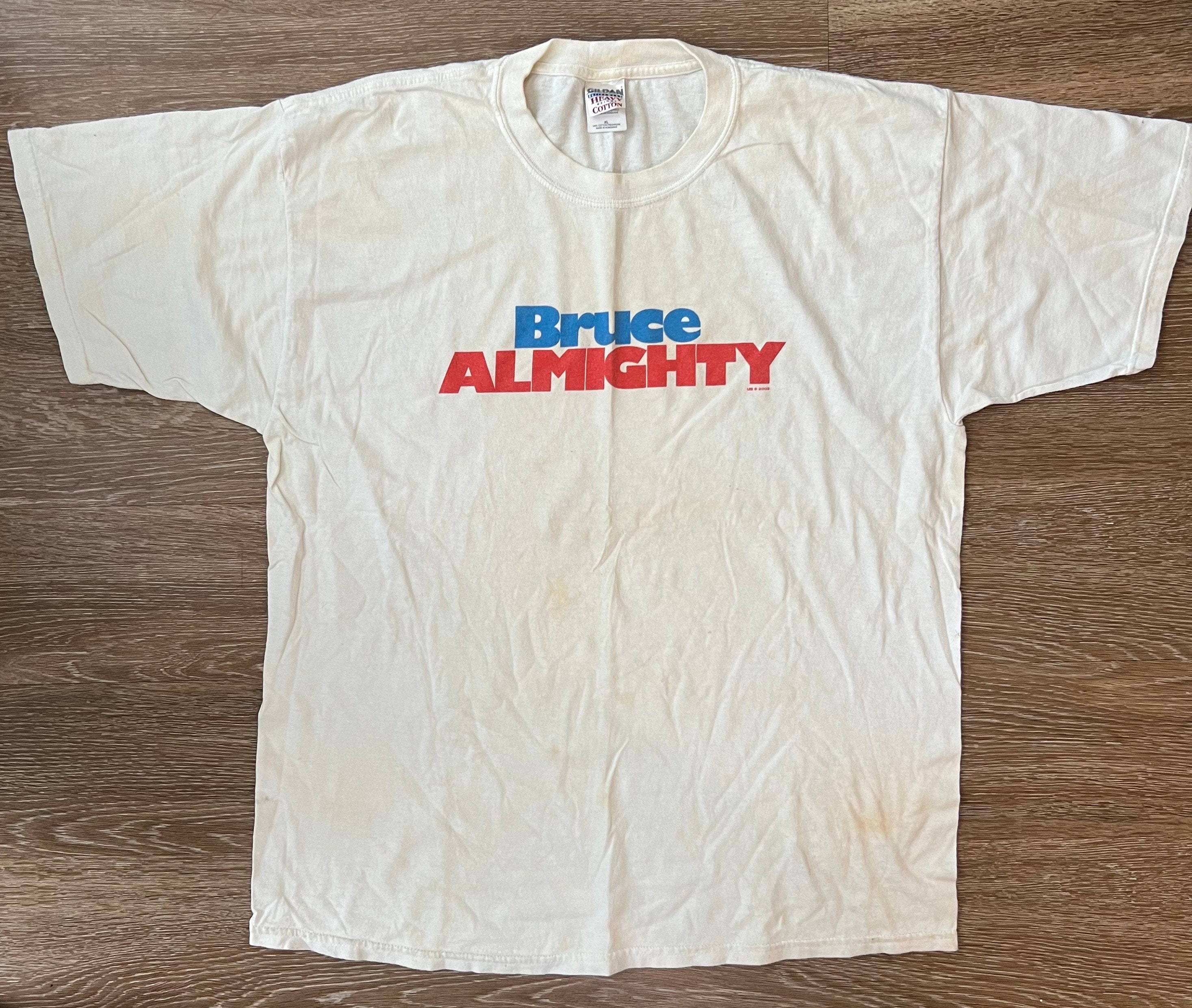 2000s Bruce Almighty White T Shirt XL Movie Promo - Etsy India