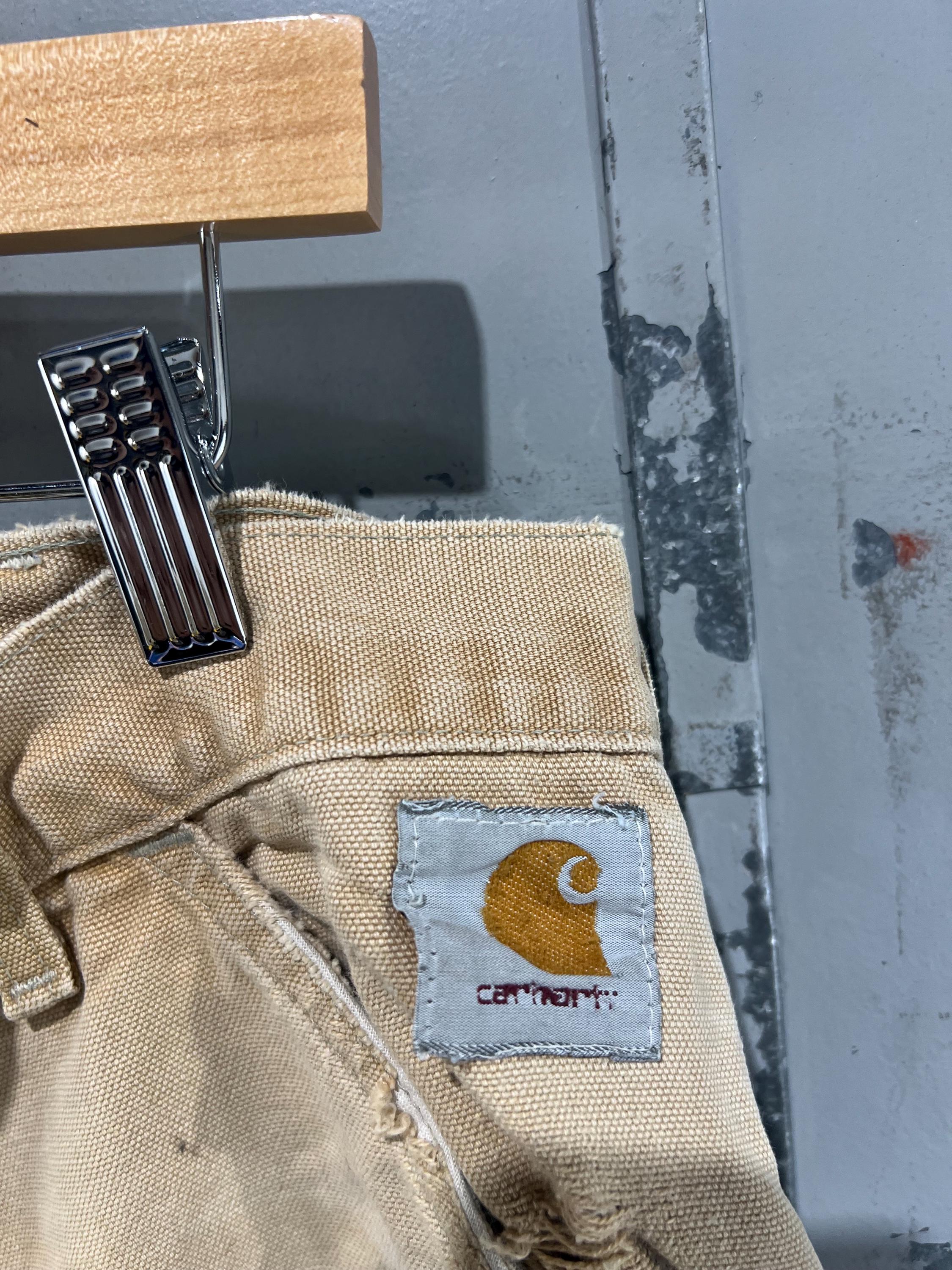 36x32 80s Carhartt Double Knee Worn in Duck Canvas Pants