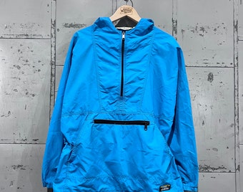 Anorak bleu LL BEAN, taille moyenne des années 80 pour femme, veste en  nylon bleu des années 80, Rain Gorp Granola, Colorado