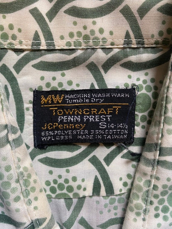 70’s towncraft atomic print poly shirt - image 3