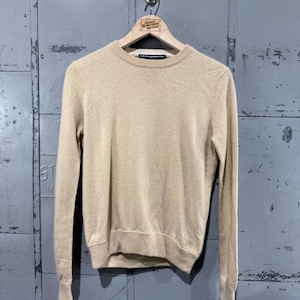 Vintage Women&#39;s Cashmere Ralph Lauren Knit Sweater Beige Neutral Color