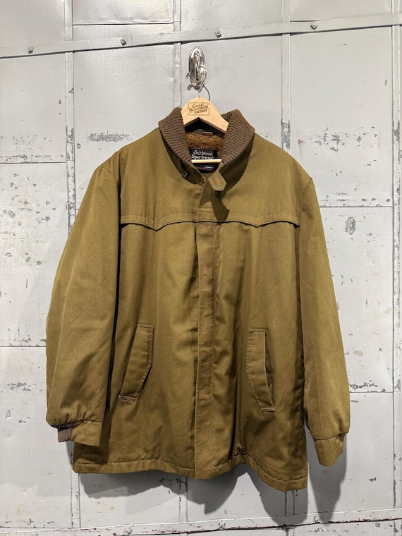 True Vintage 60s Cotton Car Club Classic Americana Zip up Jacket