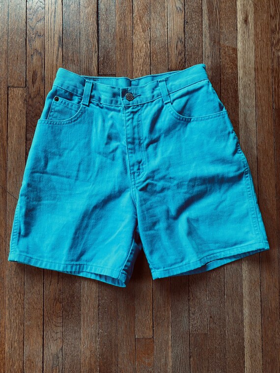 80’s Gitano Teal Green High Waisted Jean Shorts