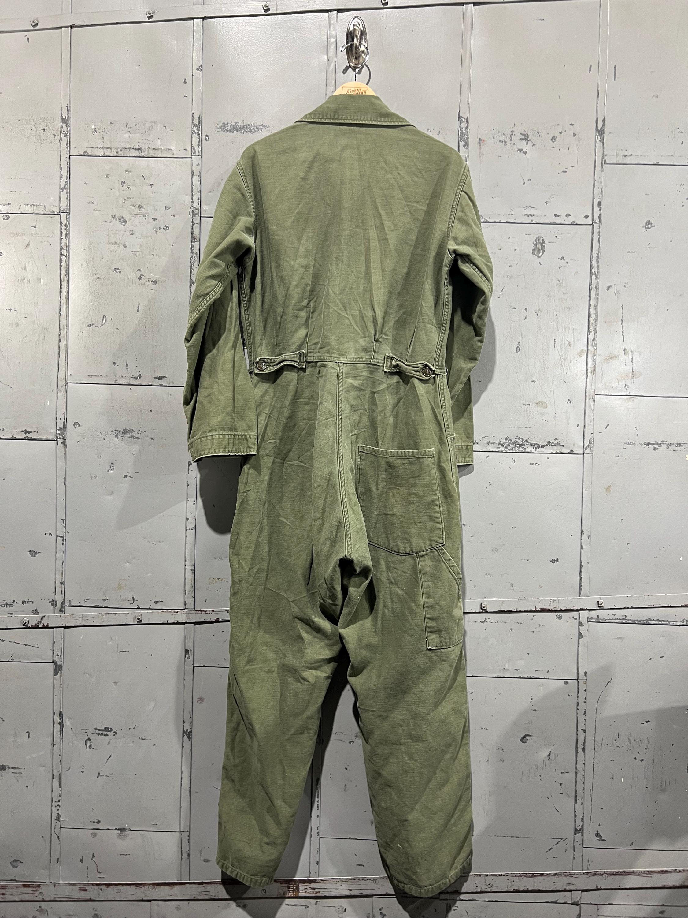 Medium 70s US Army OG-107 Cotton Coveralls Suit 1st Pattern