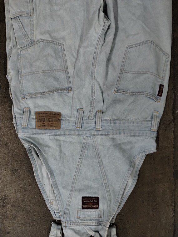 34x26 90's Union Bay Lightwash Denim Overalls 199… - image 10