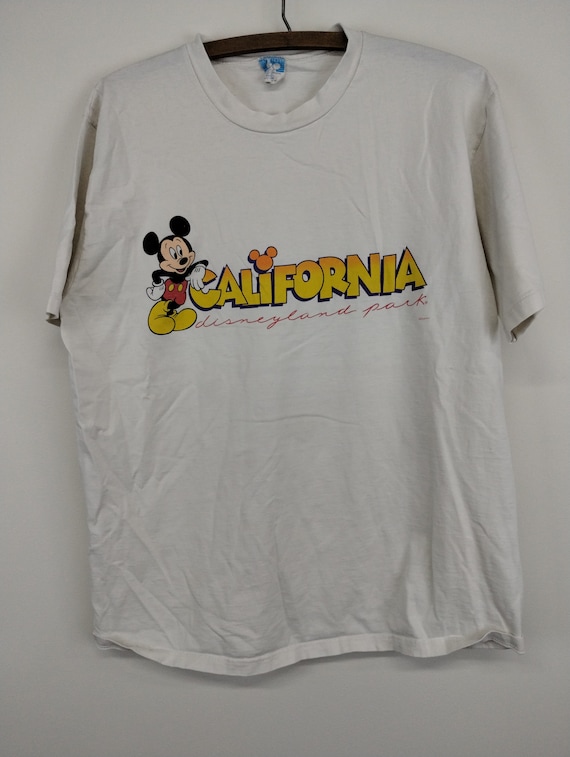 L 80s Disneyland California Mickey Mouse  Cotton … - image 1