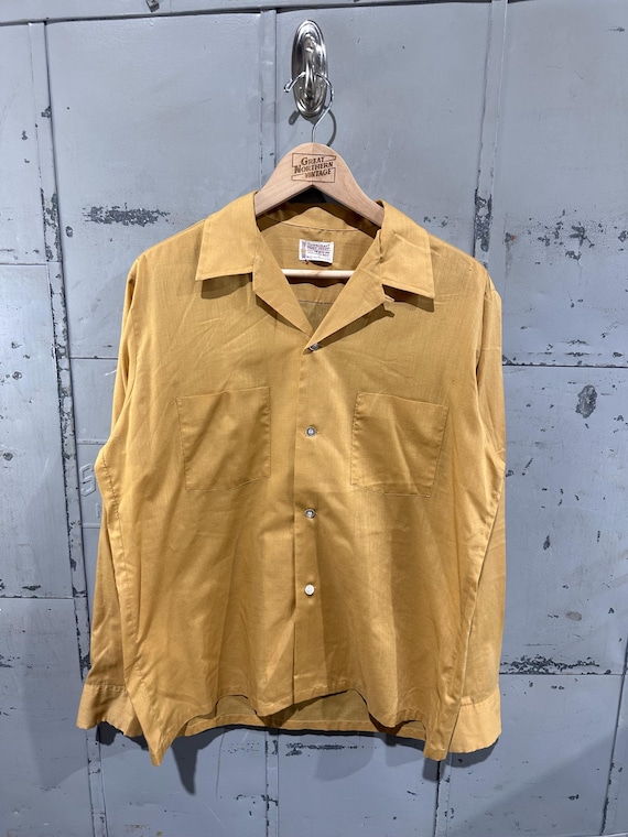 60s 70s Towncraft USA製 vintage タウンクラフト VINTAGE TownCraft 60s 70s Camp Collar Shirt Men M Short Sleeve