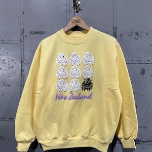 Vintage New Zealand Sheep Crewneck Sweatshirt Black Sheep Design