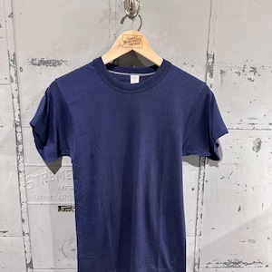 True Vintage 60s Russell Athletic Southern Co Navy Cotton Blank T