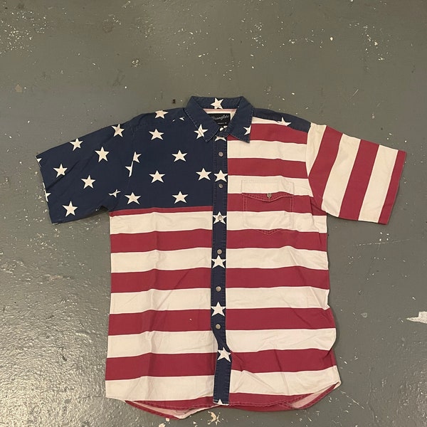 Regular Fit Short Sleeve Shirt - The Stars and Stripes