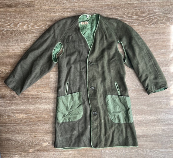 Vintage Army Military Trench Coat Liner Medium Regula… Gem