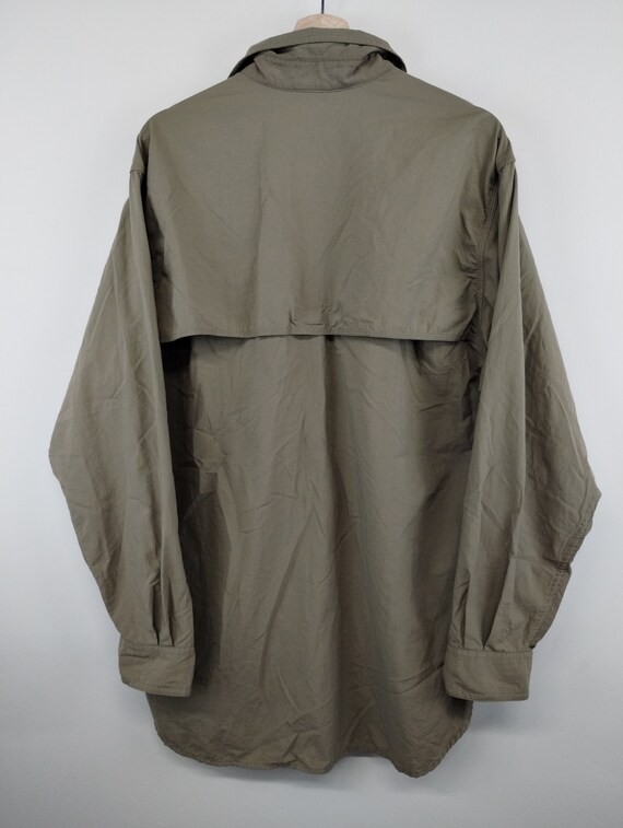 M 90’s Rei Button Up Shirt Overshirt Tan Medium S… - image 3