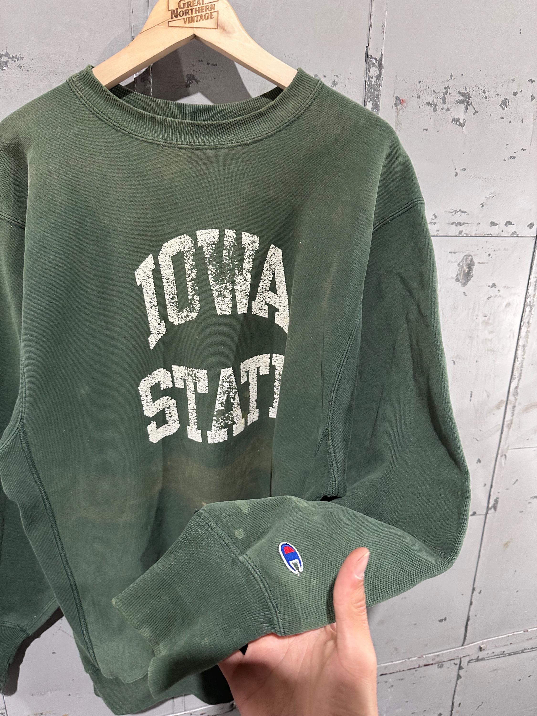 Vintage 90s Champion Brand Reverse Weave Earth Tone Forest Green 
