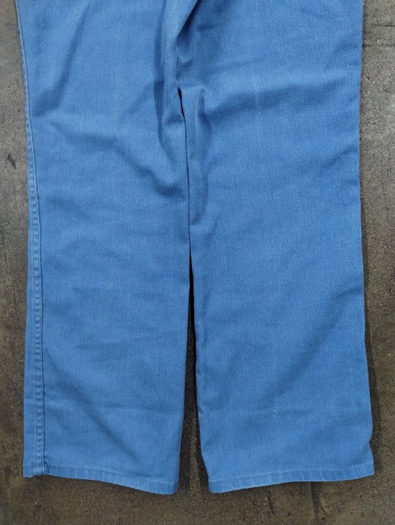 30x28 70s Dickies Blue Faded Cotton Pants Workwea… - image 4