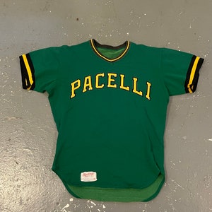 Medium 42 Vintage 70s Rawlings Baseball Jersey Pacelli Short 