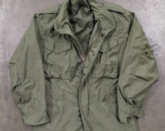 S 60’s Military M-1951 Field Coat wo/ Liner Og 107 Olive Small Cotton 1960s 1970s US Army Korean Vietnam M65 Usmc Marines