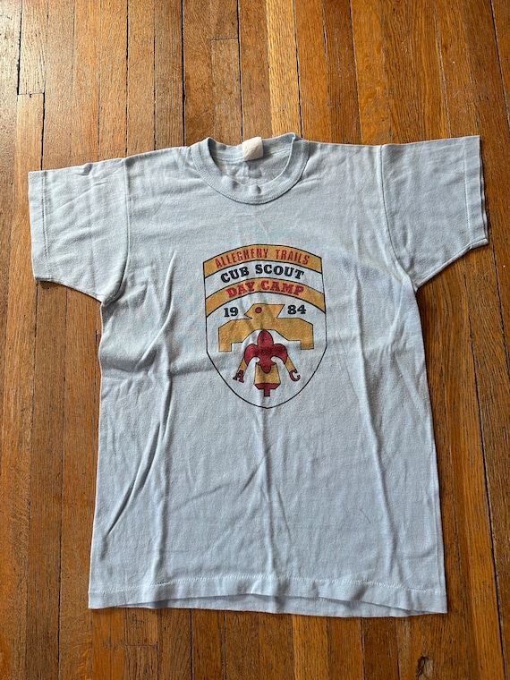 80s Boy Scouts Cub Tshirt youth Xl men’s XS Baby … - image 1