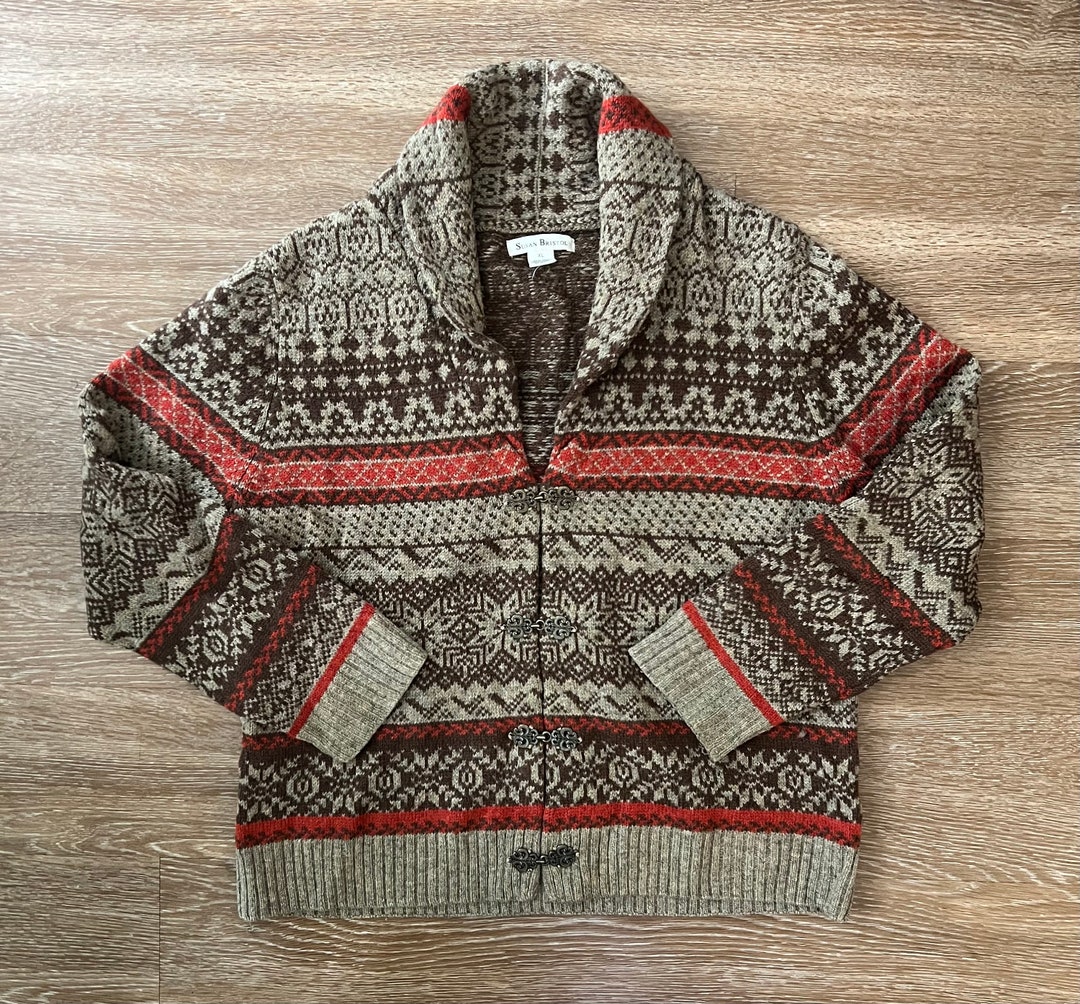 Vintage Wool Susan Bristol Shawl Collar Cardigan Sweater Extra Large ...