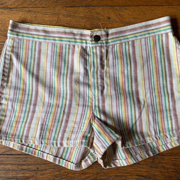 70s USI Multicolored Stripe Short Shorts