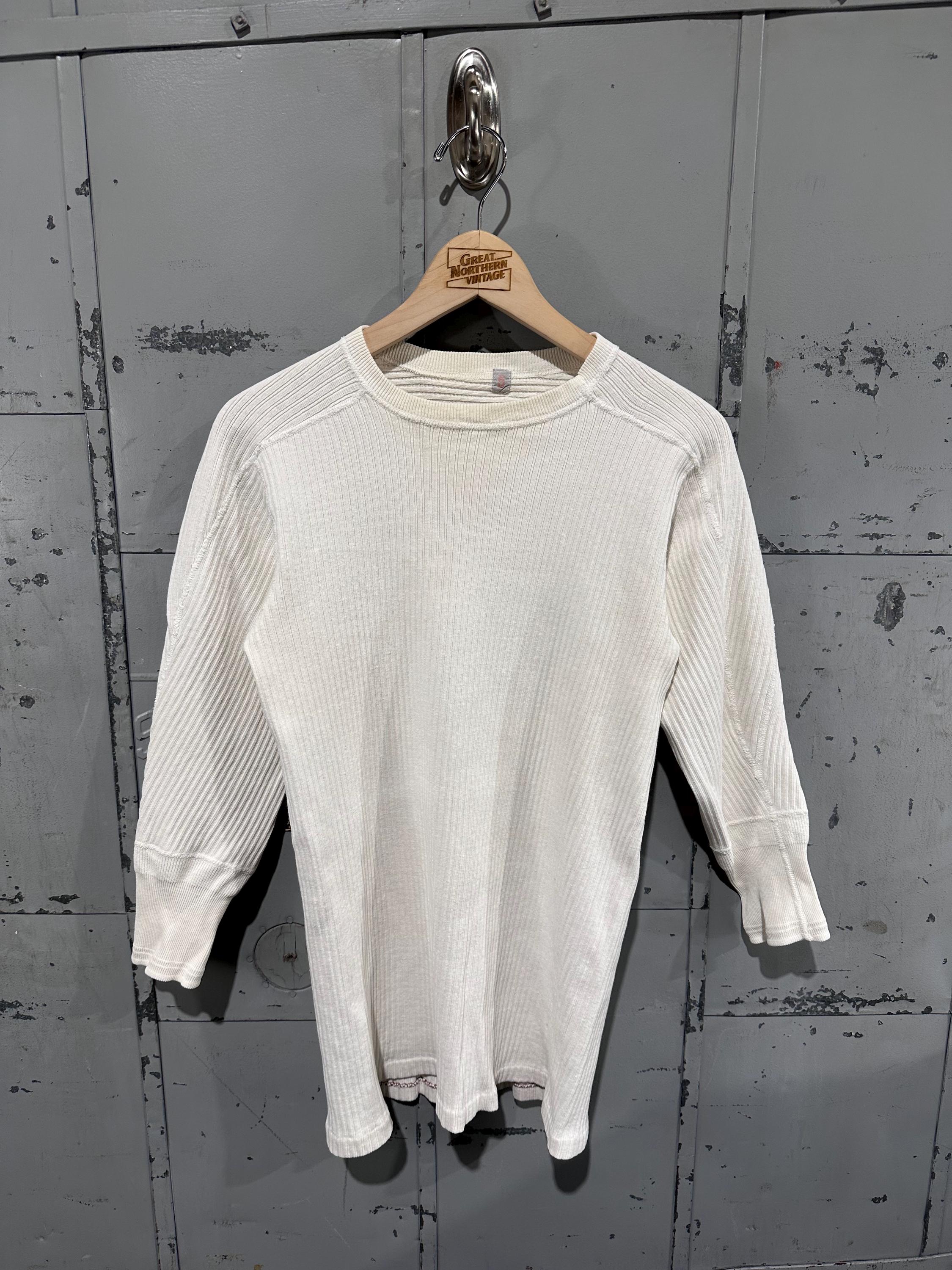 True Vintage 60s Eiser Long Sleeve Cotton Thermal Shirt Essential