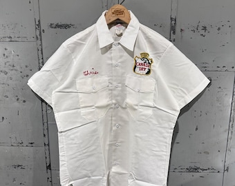 Vintage 90s Banana Republic Beige Leather Accents Safari Granola