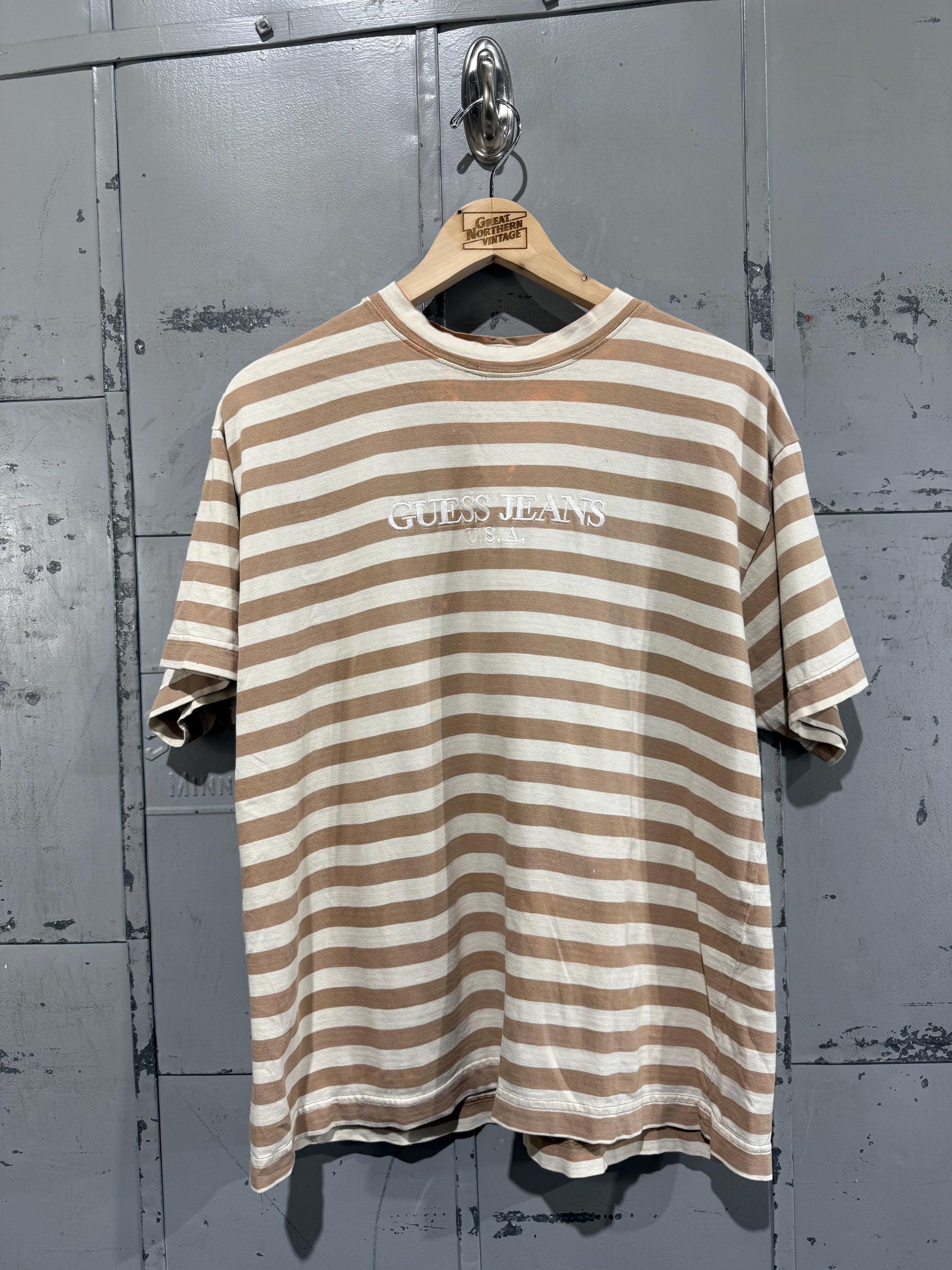 Jeans T Guess Striped T Shirt Vintage Buy Guess Striped Shirt