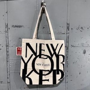 Vintage 90’s The New Yorker Magazine Artistic Essential Cotton Canvas Tote Bag image 1