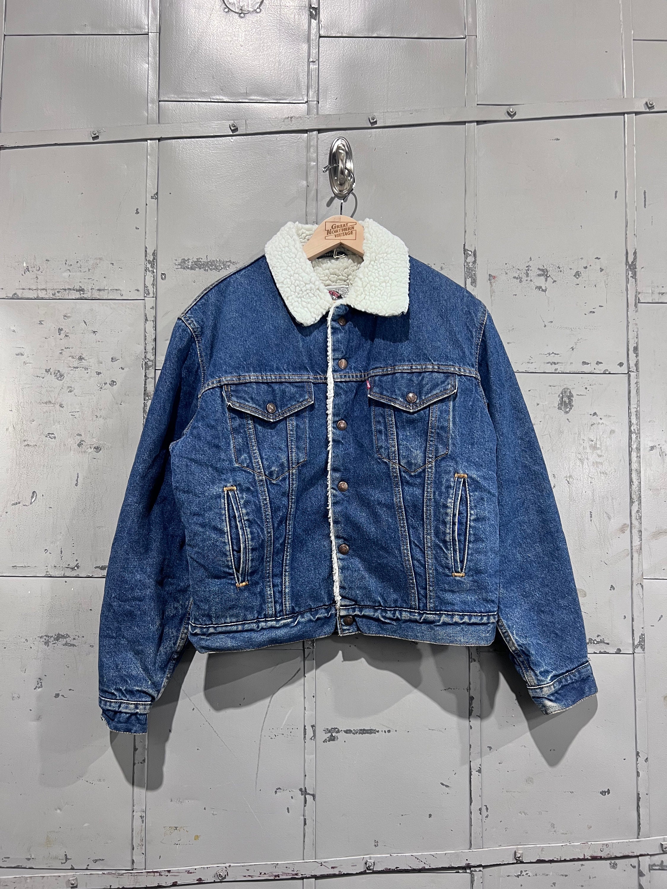 80s Levis Sherpa - Etsy