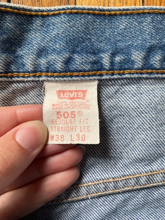 90’s Levi’s 505 Jeans Distressed Made In USA - image 3
