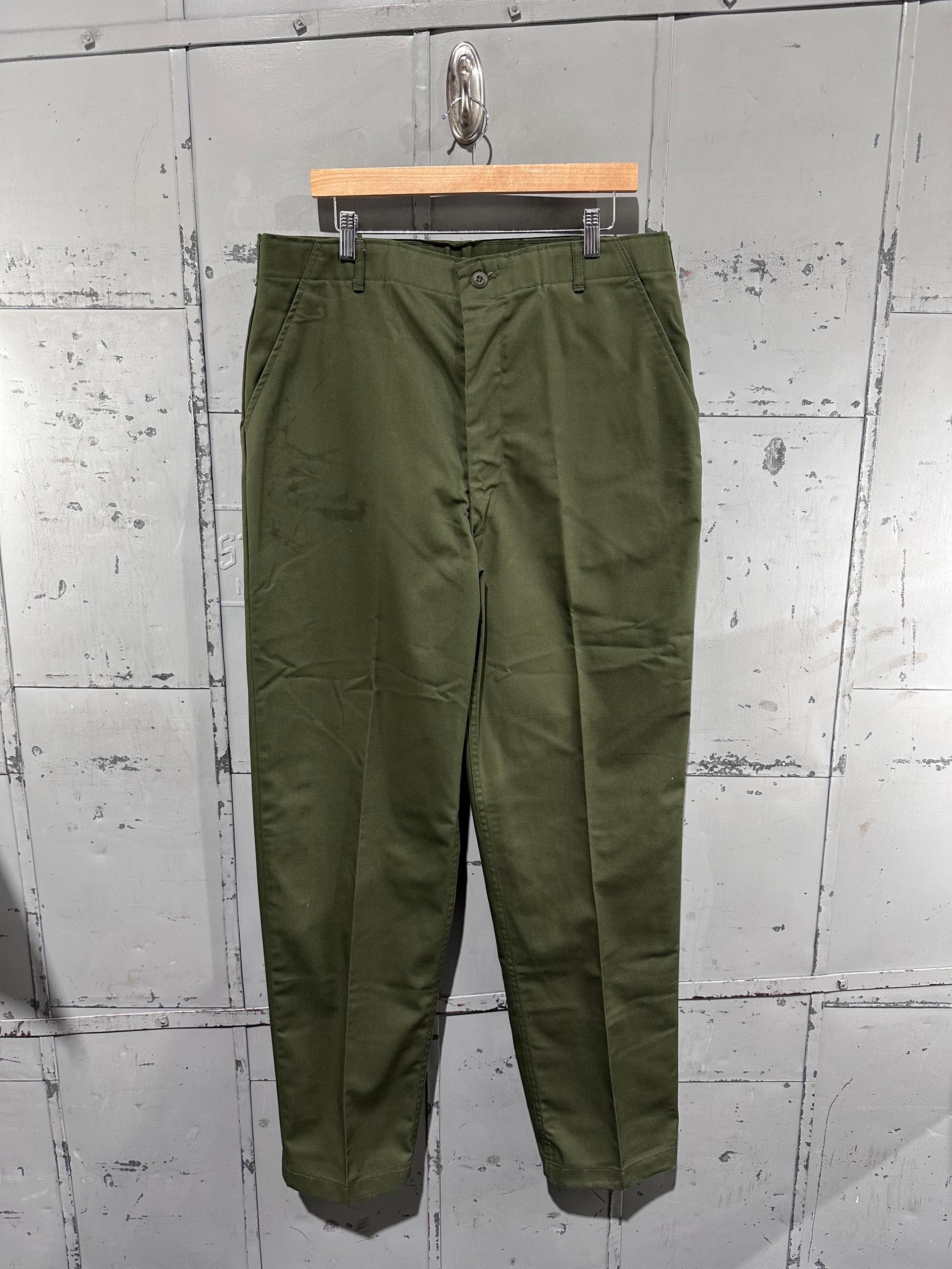 Vintage Original 70s OG-507 Fatigue Baker Army Pants Green
