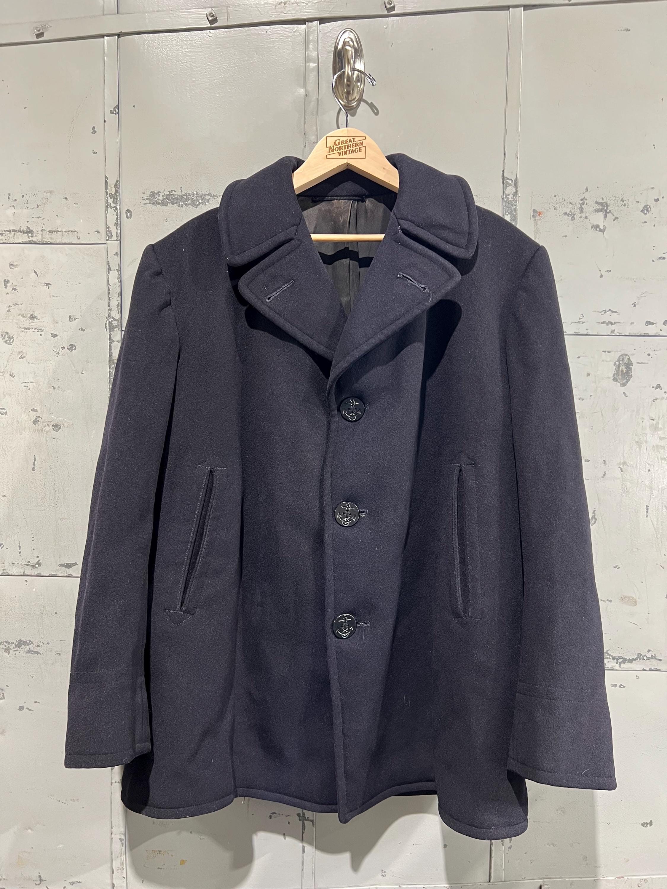 ジャケット・アウター GRAPHPAER Wool Kersey Pea Coat GRAPHPAER Wool Kersey Pea Coat Kersey Peacoat | Vintage Style