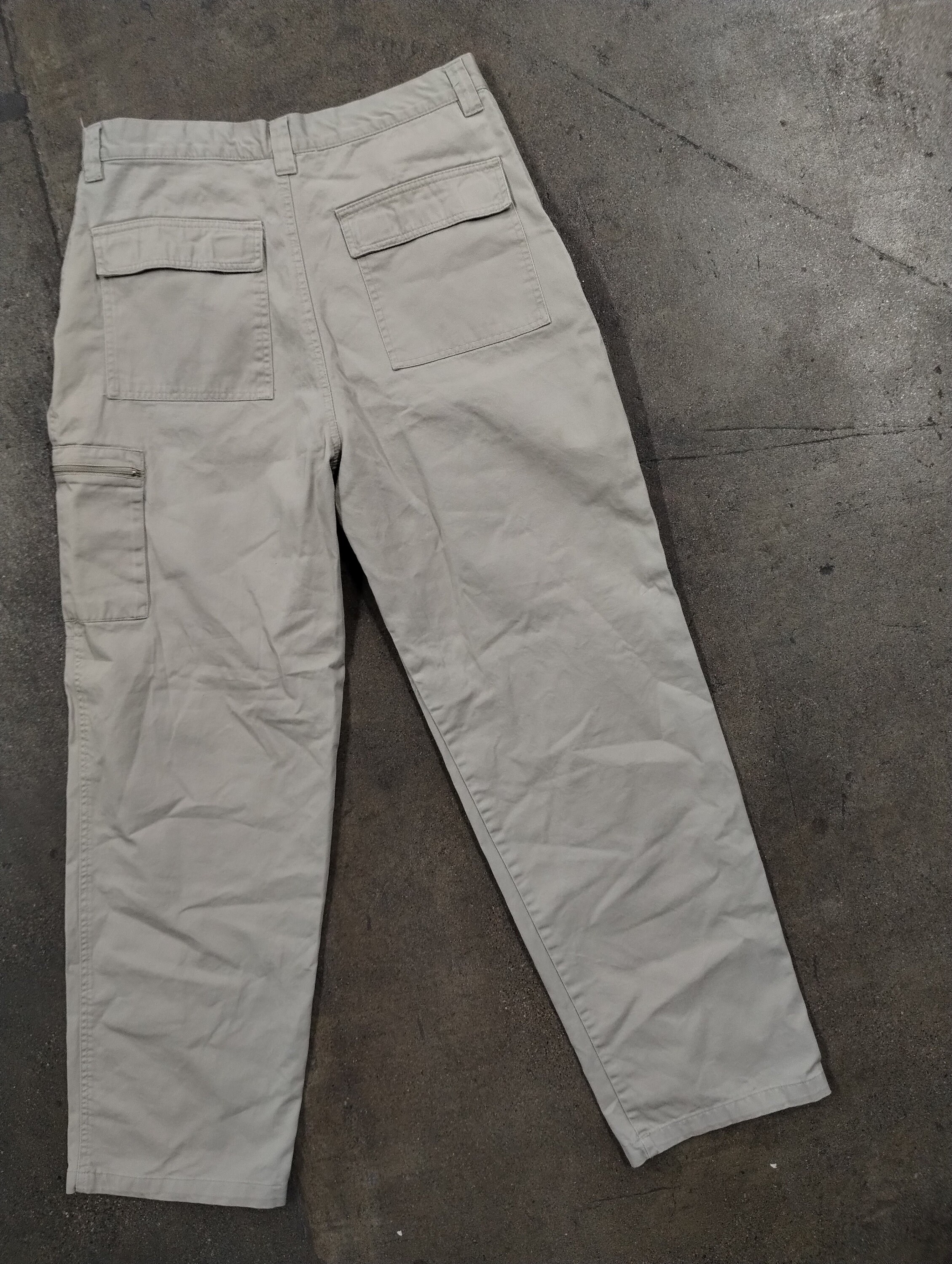 33x30.5 00s Faded Glory Khaki Cotton Cargo Pants Militaire Baggy Trendy Streetwear Tech Rave Goth Gorp Granola Randonnee a lexterieur Etsy France