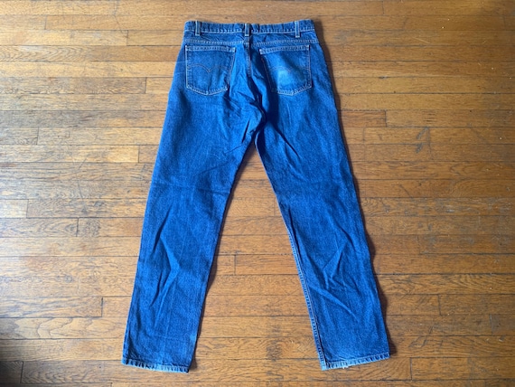 90s 36x32 Levi’s Orange Tab Dark Wash Denim Blue … - image 2