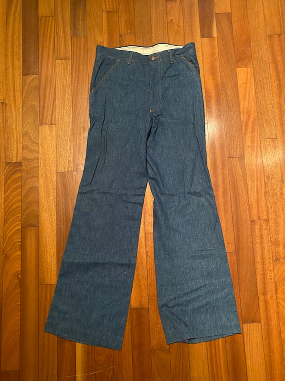 70’s Levi’s panatella poly cotton flared bell bot… - image 1