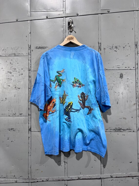 Size xxl  1990s tie dye frog shirt Reno Nevada  g… - image 3