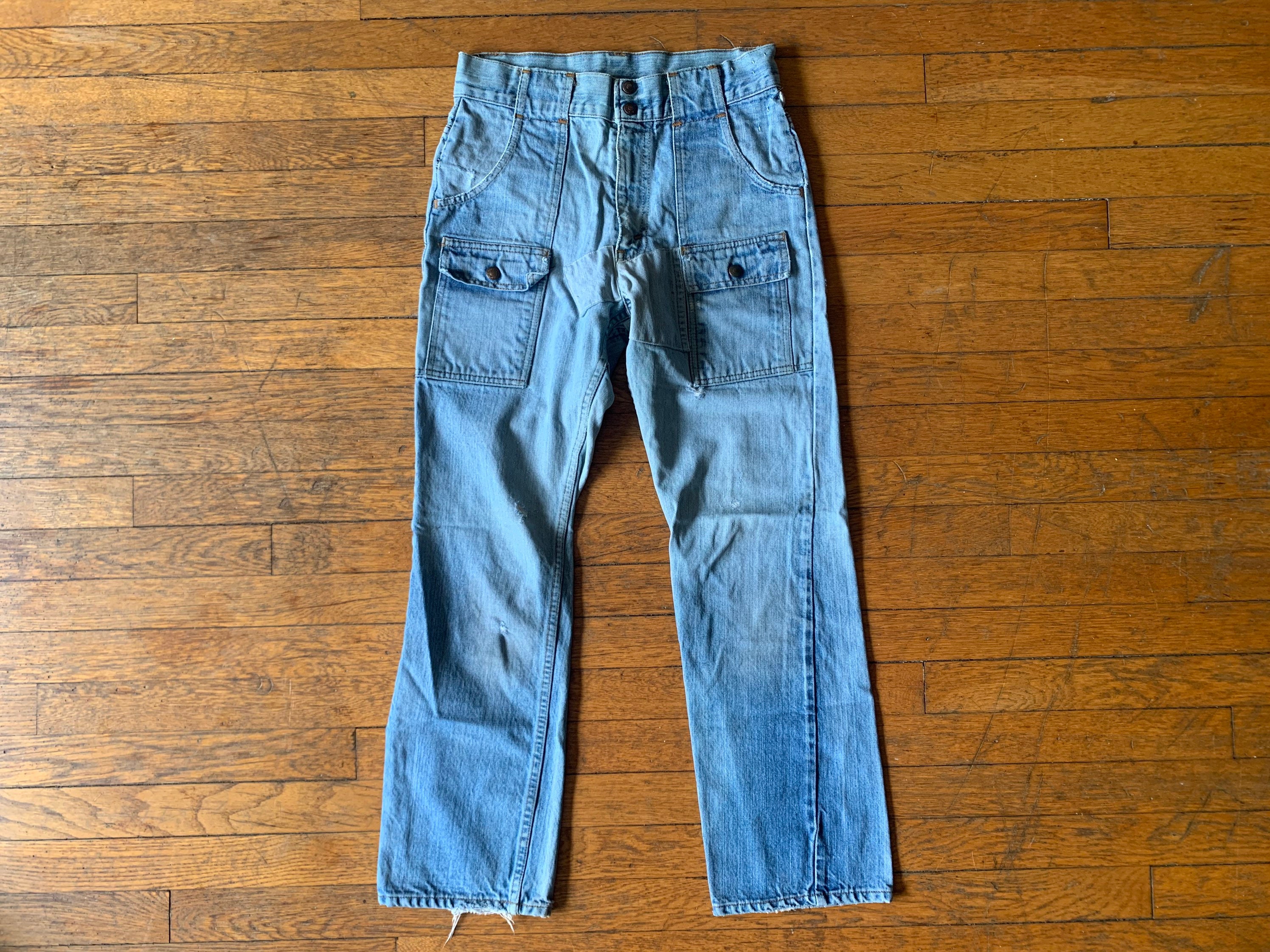 LVC Levi’s Vintage Clothing Men’s Jeans Flares 645 Orange Tab Big E 27x32  Womens