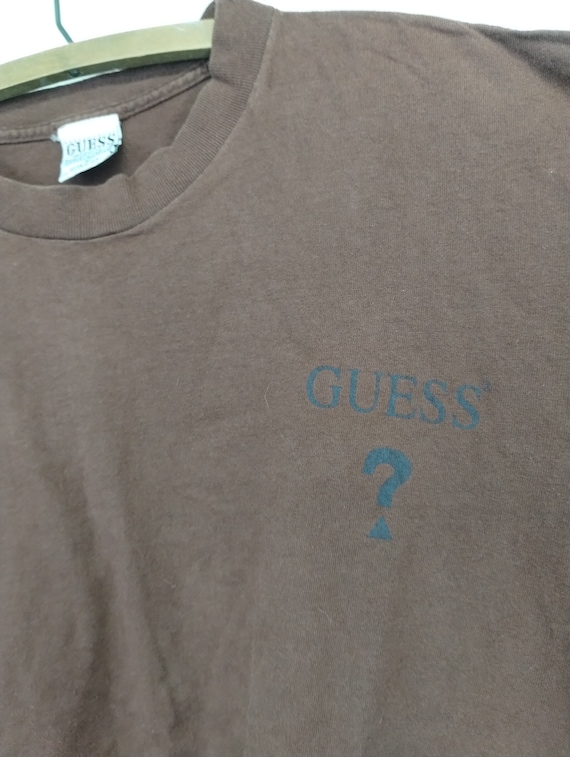 L 90s Guess Back Logo L/S Longsleeve T-Shirt Larg… - image 6