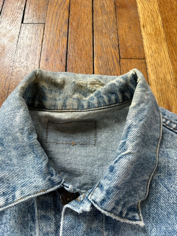 80s Levi’s trucker jacket stone washed acid washed fa… - Gem