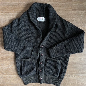 90's Orvis Wool Grandpa Shawl Collar Cardigan Sweater