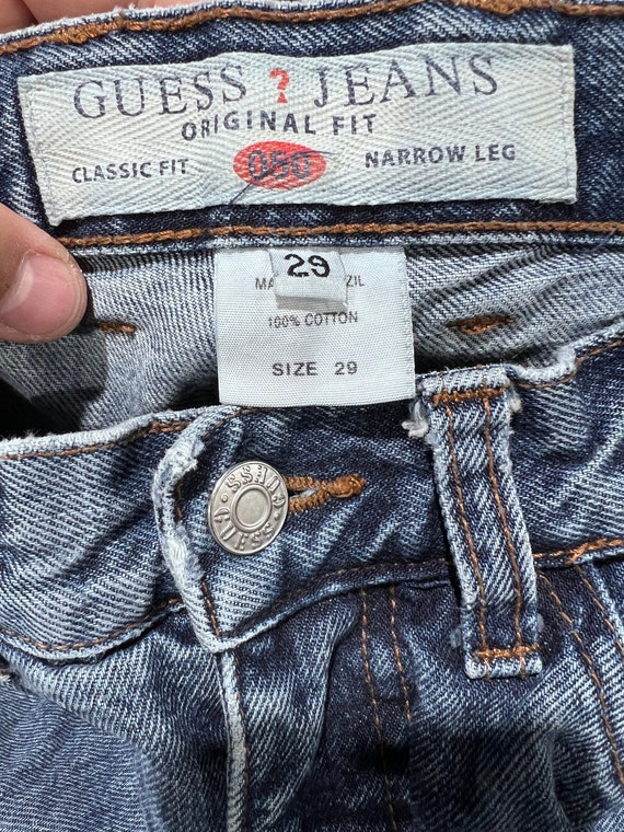 Size 29 1990s Guess? Jeans original fit 050  narr… - image 7