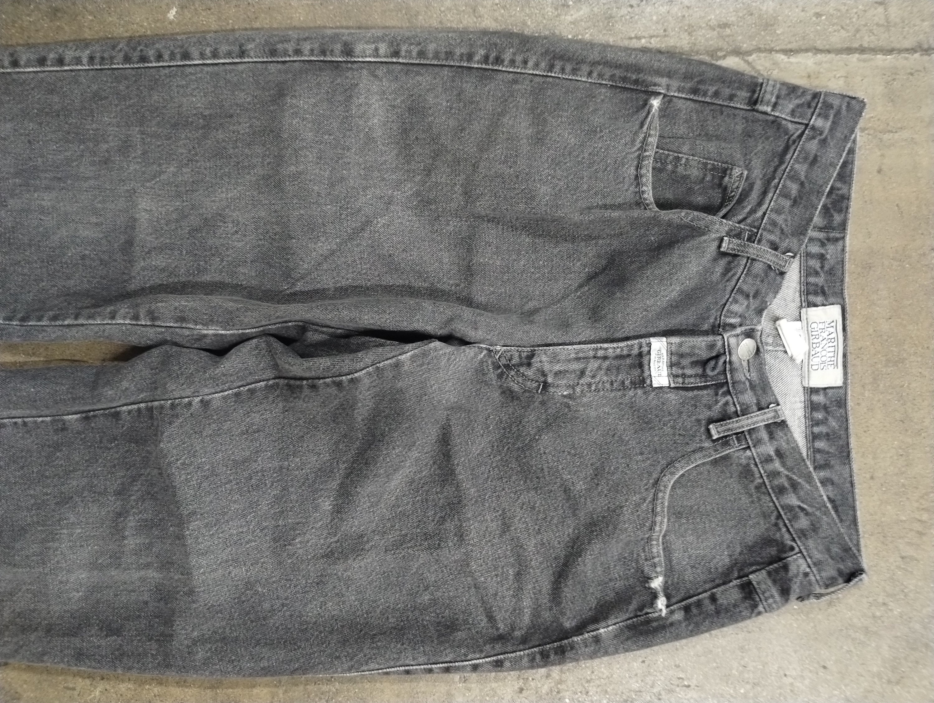 29x31 90s Marithe Francois + Girbaud Gray Wash Faded Jeans 29x31 90s Marithe Francois + Girbaud Gray Wash Faded Jeans