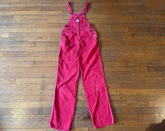 70s Wrangler Red Overalls Women’s/Juniors 28x32